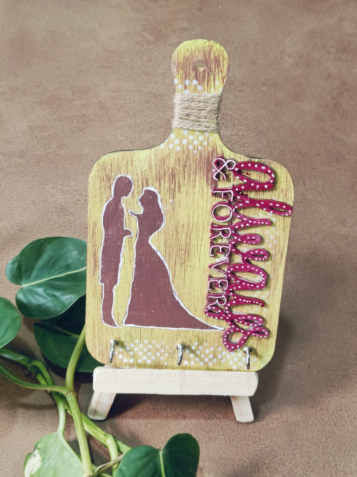 Handmade key holder for Couple